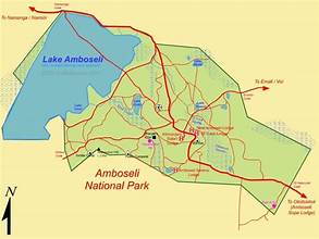 Map of Amboseli National Park 